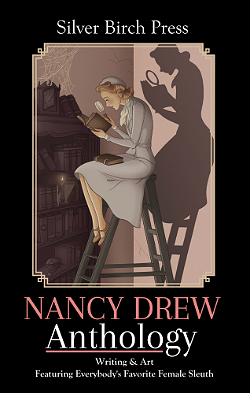 Book cover featuring a painting of Nancy Drew